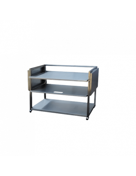 DESSERTE POUR PLANCHA GAZ 4 FEUX LAGOA TOUT INOX