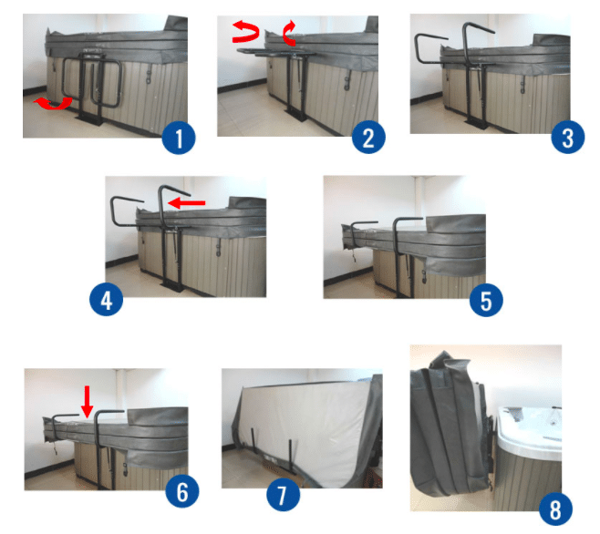 Lève couverture pour spa - À poser